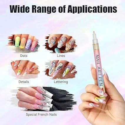 ✨ 12-Color Nail Art Pen Set – Precision Design Made Easy ✨