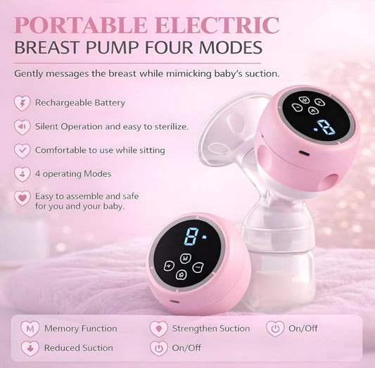 MCP Smart Automatic Breast Pump – Portable Electric Milk Extractor for New Moms with Quiet, Powerful Suction and Safe, Comfortable Breastfeeding Support