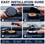 Solar Helicopter Car Perfume Diffuser