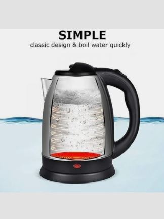 2L Electric Kettle, Tea -Coffee Maker Electric Kettle (2 L, BLACK & SILVER STEEL)